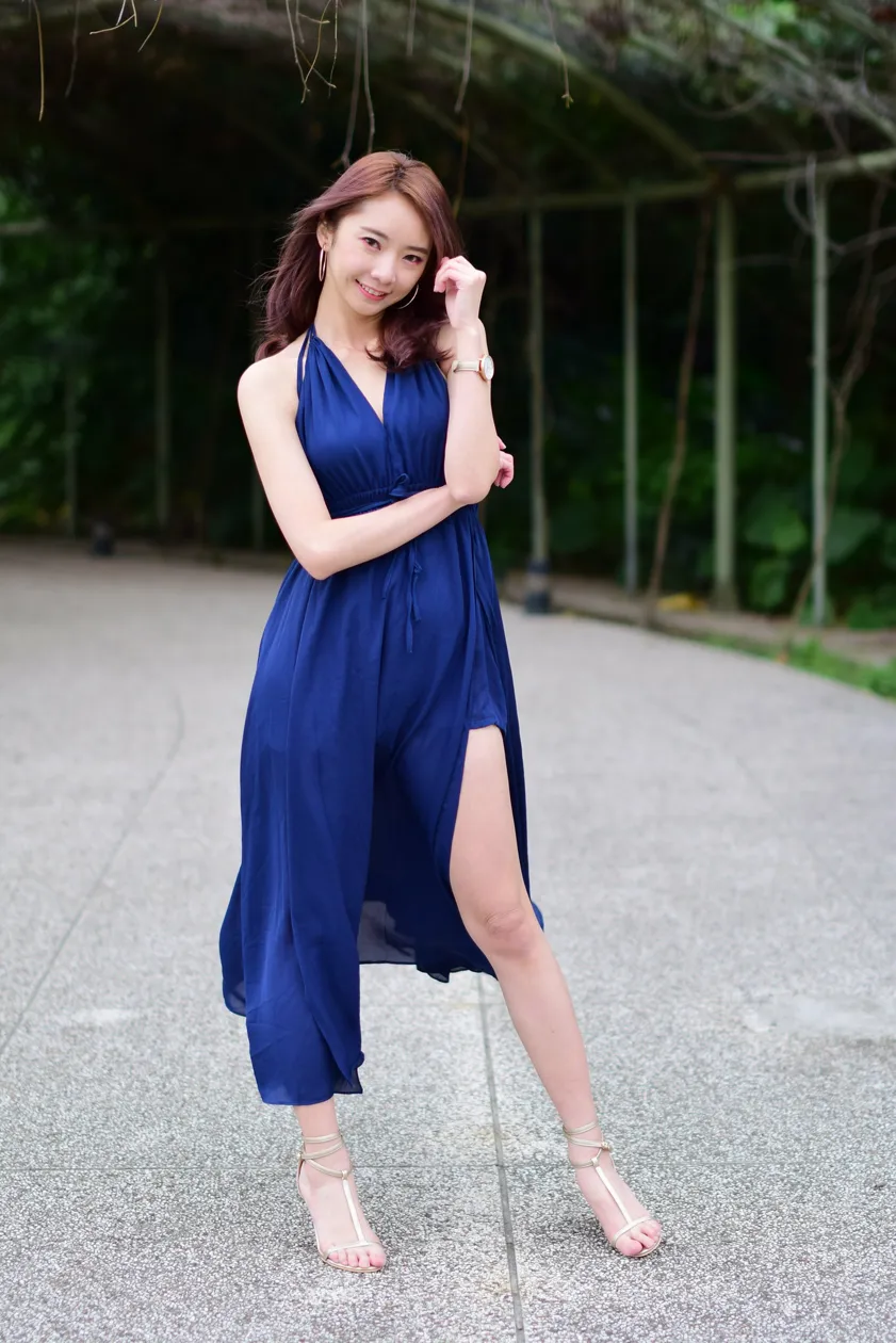 [Mzsock] NO.178 Youbao long skirt with high slits and beautiful legs street photography#[105P]-4