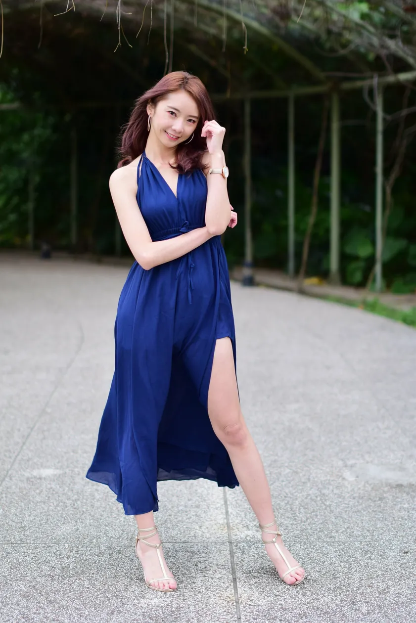 [Mzsock] NO.178 Youbao long skirt with high slits and beautiful legs street photography#[105P]-5