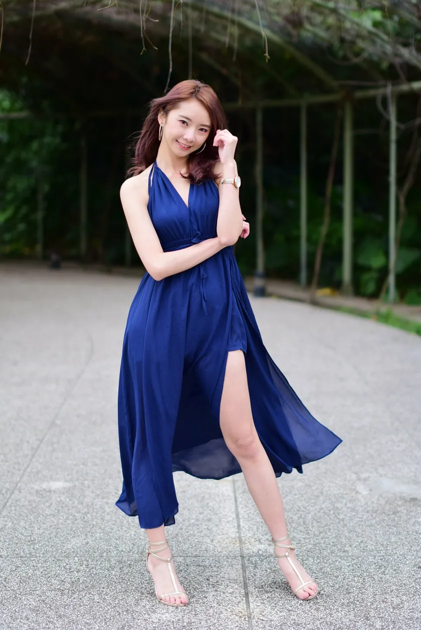 [Mzsock] NO.178 Youbao long skirt with high slits and beautiful legs street photography#[105P]-6