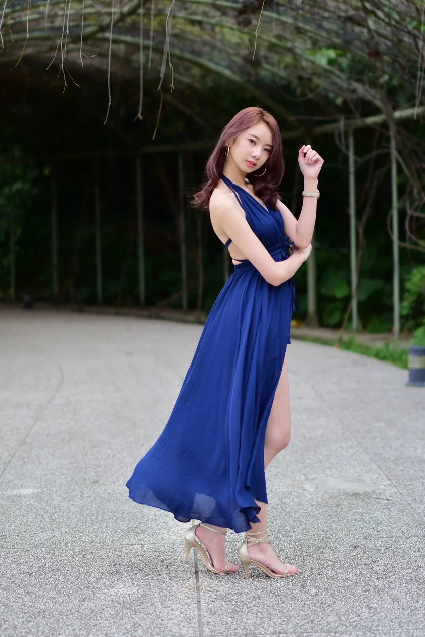 [Mzsock] NO.178 Youbao long skirt with high slits and beautiful legs street photography#[105P]-8