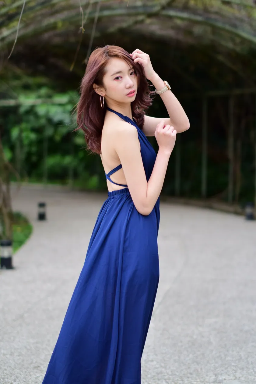 [Mzsock] NO.178 Youbao long skirt with high slits and beautiful legs street photography#[105P]-1