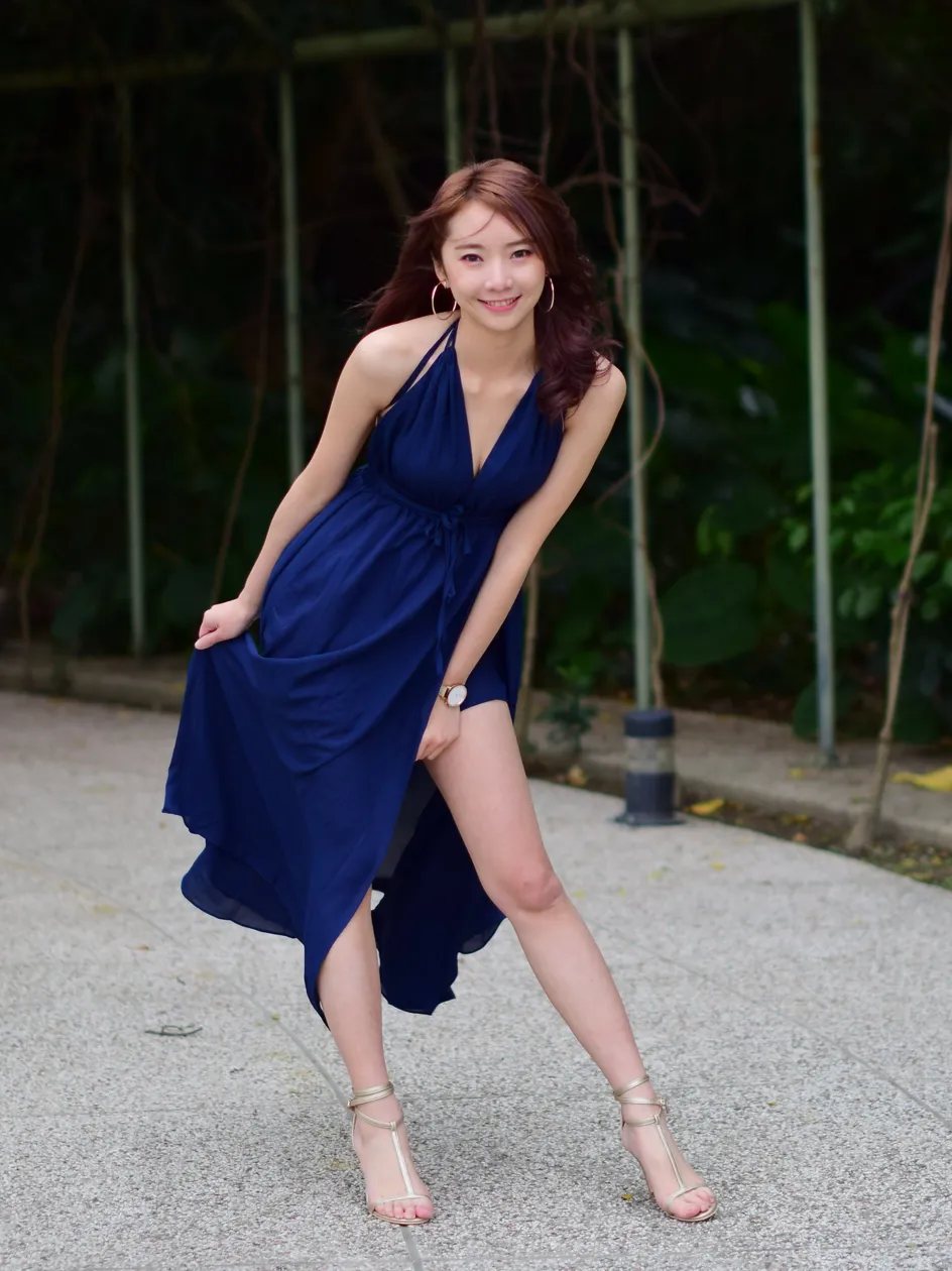 [Mzsock] NO.178 Youbao long skirt with high slits and beautiful legs street photography#[105P]-9