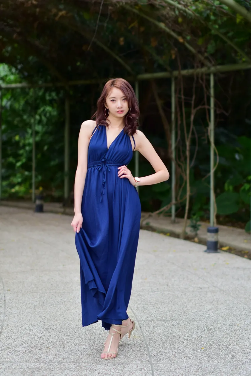 [Mzsock] NO.178 Youbao long skirt with high slits and beautiful legs street photography#[105P]-10
