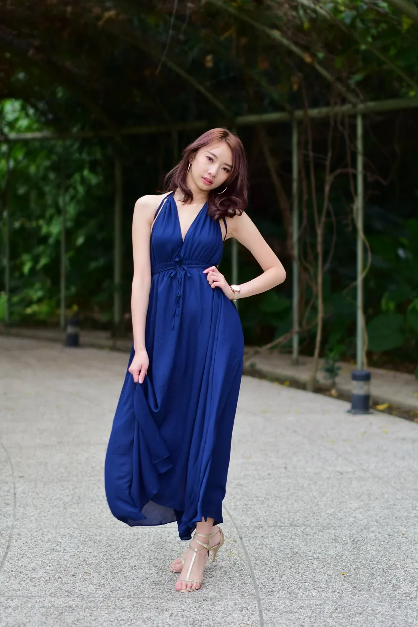 [Mzsock] NO.178 Youbao long skirt with high slits and beautiful legs street photography#[105P]-1