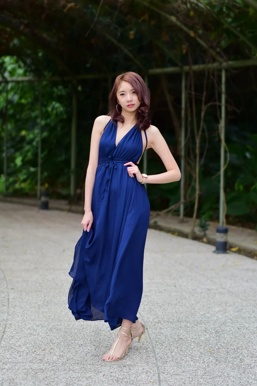[Mzsock] NO.178 Youbao long skirt with high slits and beautiful legs street photography#[105P]-2