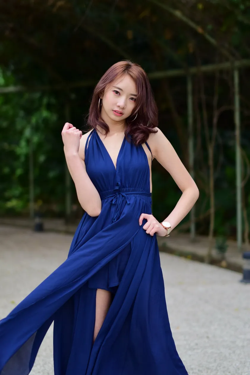 [Mzsock] NO.178 Youbao long skirt with high slits and beautiful legs street photography#[105P]-3