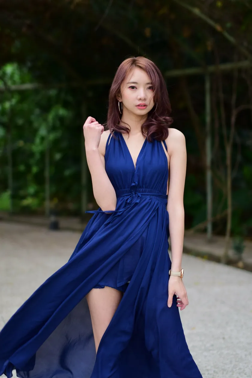 [Mzsock] NO.178 Youbao long skirt with high slits and beautiful legs street photography#[105P]-4