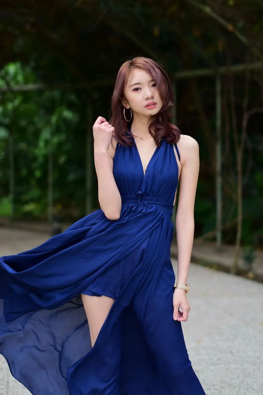 [Mzsock] NO.178 Youbao long skirt with high slits and beautiful legs street photography#[105P]-5