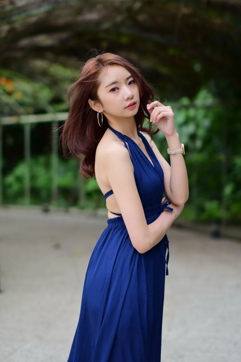 [Mzsock] NO.178 Youbao long skirt with high slits and beautiful legs street photography#[105P]-2