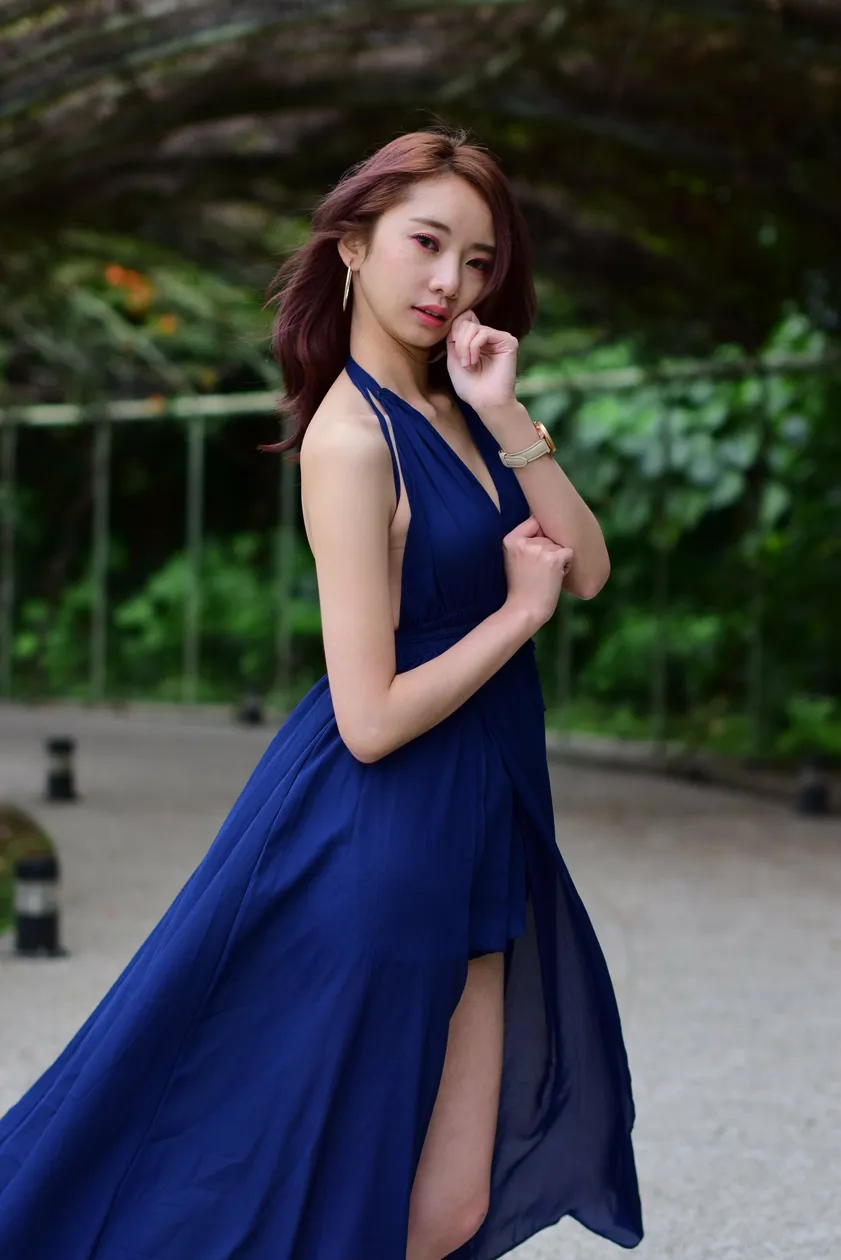 [Mzsock] NO.178 Youbao long skirt with high slits and beautiful legs street photography#[105P]-4