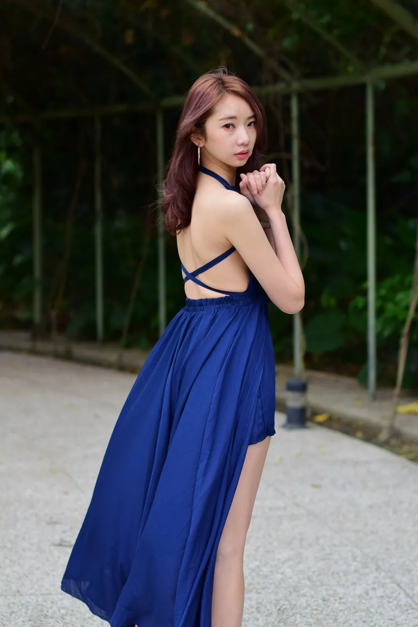 [Mzsock] NO.178 Youbao long skirt with high slits and beautiful legs street photography#[105P]-7