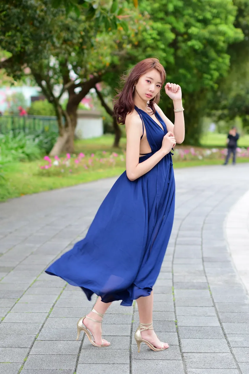 [Mzsock] NO.178 Youbao long skirt with high slits and beautiful legs street photography#[105P]-9