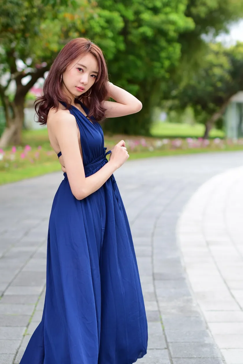 [Mzsock] NO.178 Youbao long skirt with high slits and beautiful legs street photography#[105P]-2
