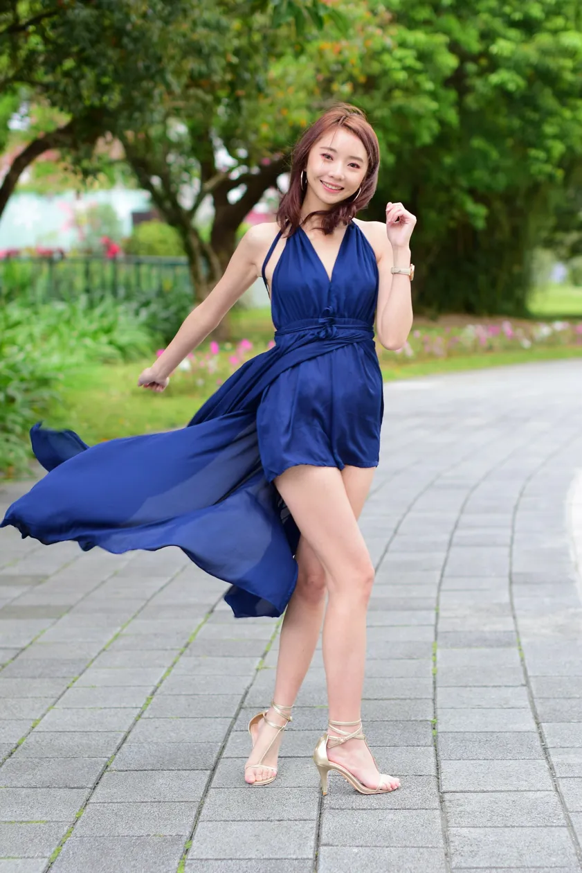 [Mzsock] NO.178 Youbao long skirt with high slits and beautiful legs street photography#[105P]-8
