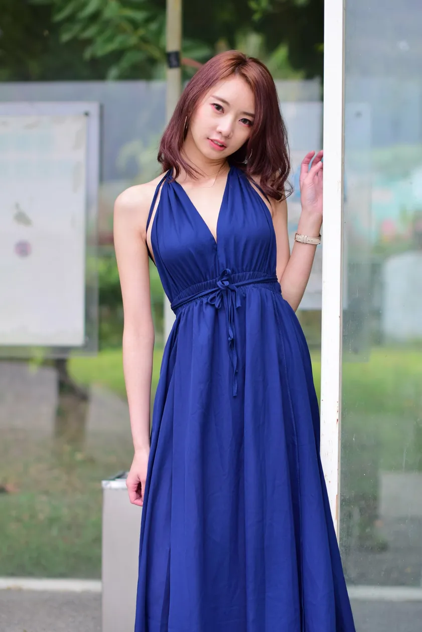 [Mzsock] NO.178 Youbao long skirt with high slits and beautiful legs street photography#[105P]-6