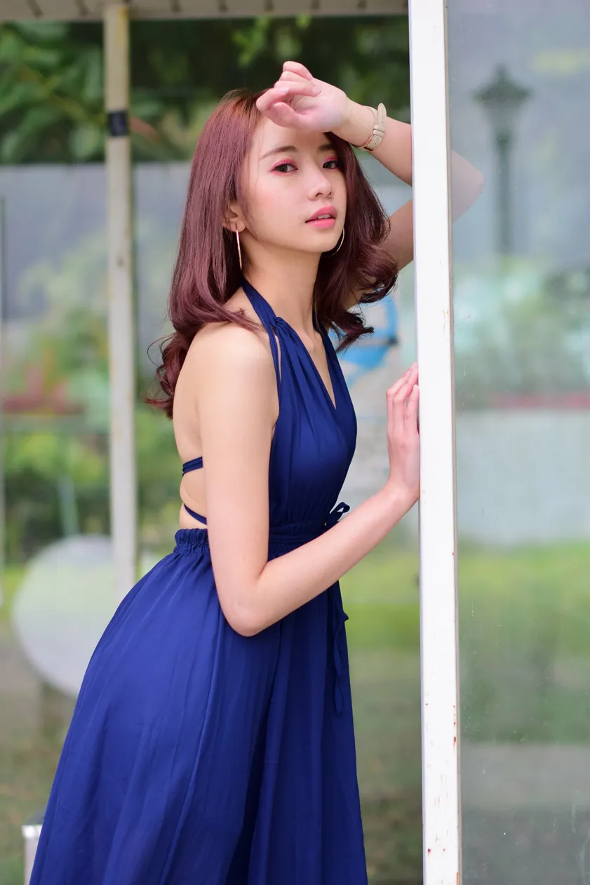 [Mzsock] NO.178 Youbao long skirt with high slits and beautiful legs street photography#[105P]-7