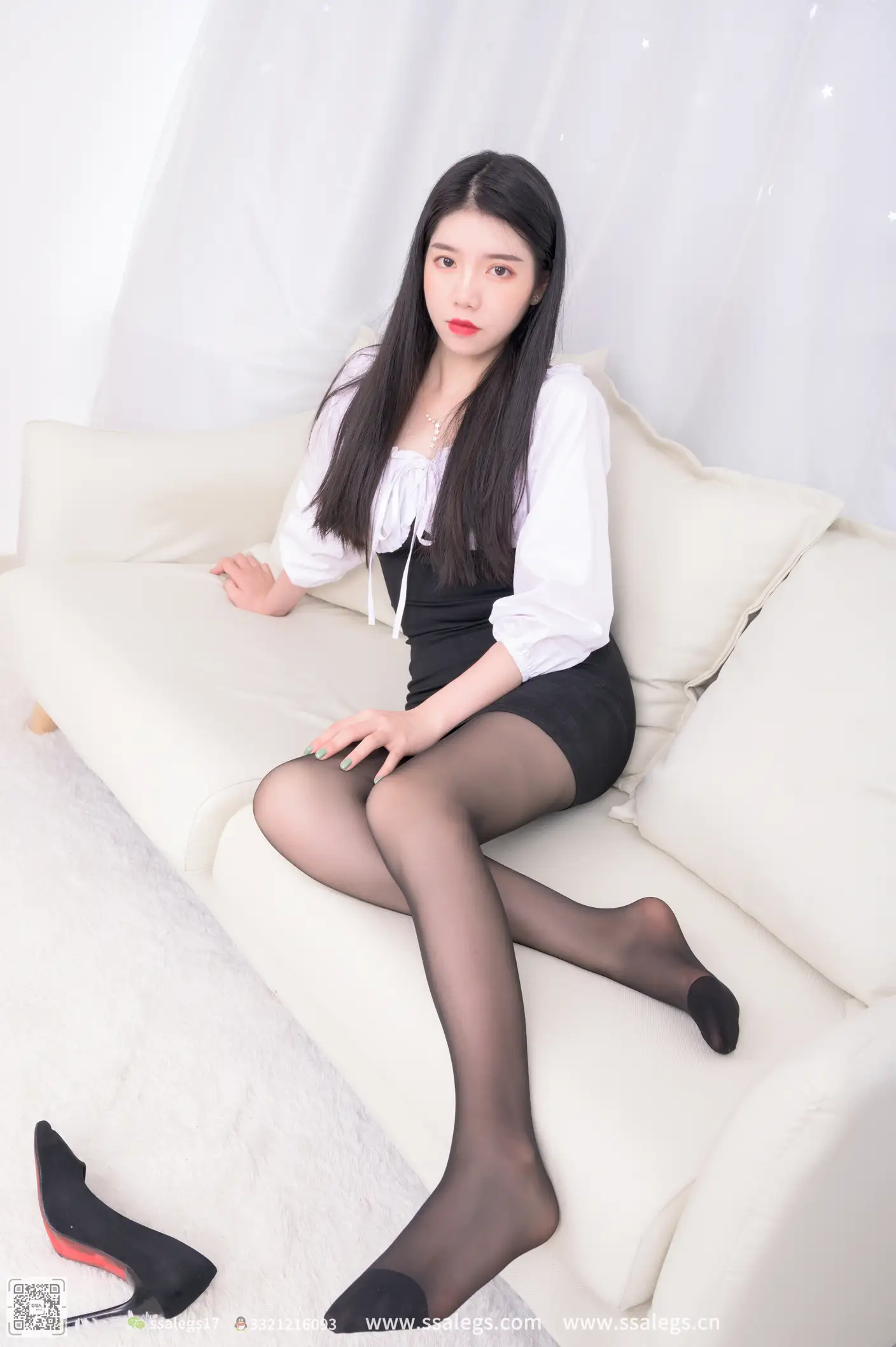 [Mzsock] NO.517 Qiuqiu black stockings photo (Part 2) silk club#[122P]-1