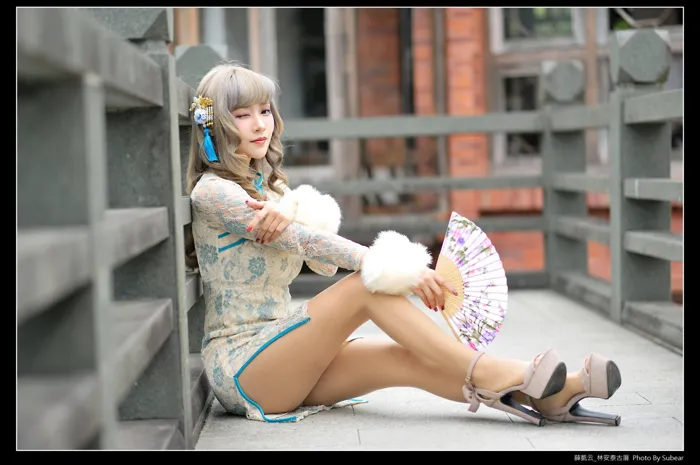 [Mzsock] NO.069 Xue Kaiyun, Lin Antai’s ancient house, high heels and beautiful legs, outdoor shot street photography#[76P]-2