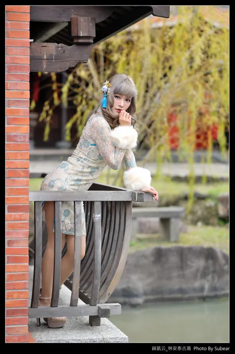 [Mzsock] NO.069 Xue Kaiyun, Lin Antai’s ancient house, high heels and beautiful legs, outdoor shot street photography#[76P]-6