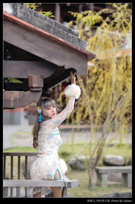 [Mzsock] NO.069 Xue Kaiyun, Lin Antai’s ancient house, high heels and beautiful legs, outdoor shot street photography#[76P]-7