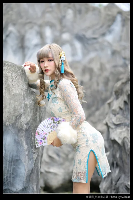 [Mzsock] NO.069 Xue Kaiyun, Lin Antai’s ancient house, high heels and beautiful legs, outdoor shot street photography#[76P]-8