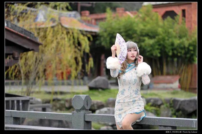 [Mzsock] NO.069 Xue Kaiyun, Lin Antai’s ancient house, high heels and beautiful legs, outdoor shot street photography#[76P]-9
