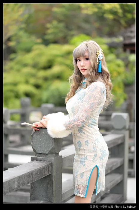 [Mzsock] NO.069 Xue Kaiyun, Lin Antai’s ancient house, high heels and beautiful legs, outdoor shot street photography#[76P]-1