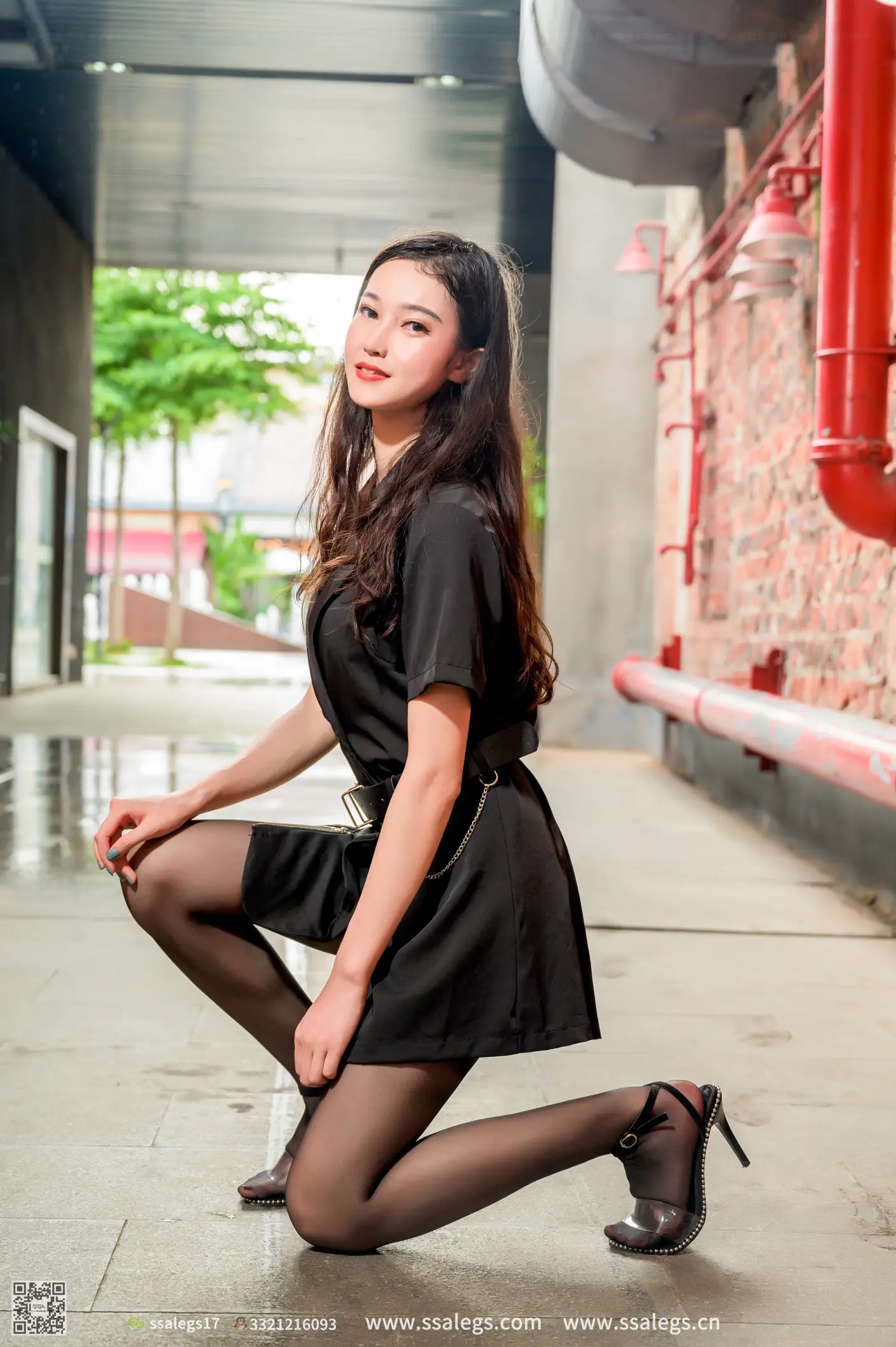 [Mzsock] NO.468 Manman Street Photography Black Silk (Part 2) silk club#[127P]-3