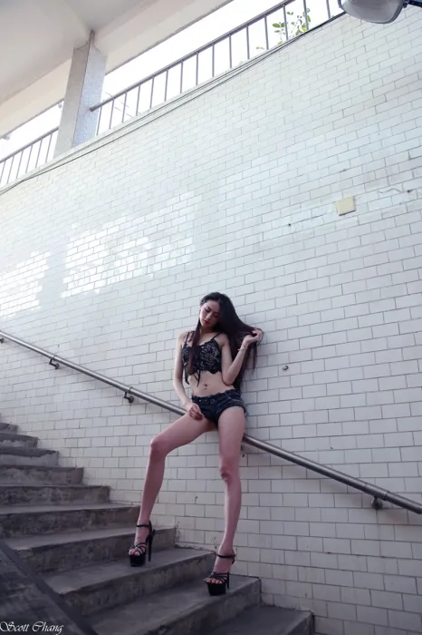 [Mzsock] NO.046 Lola shorts, high heels and beautiful legs, outdoor shot street photography#[41P]-3