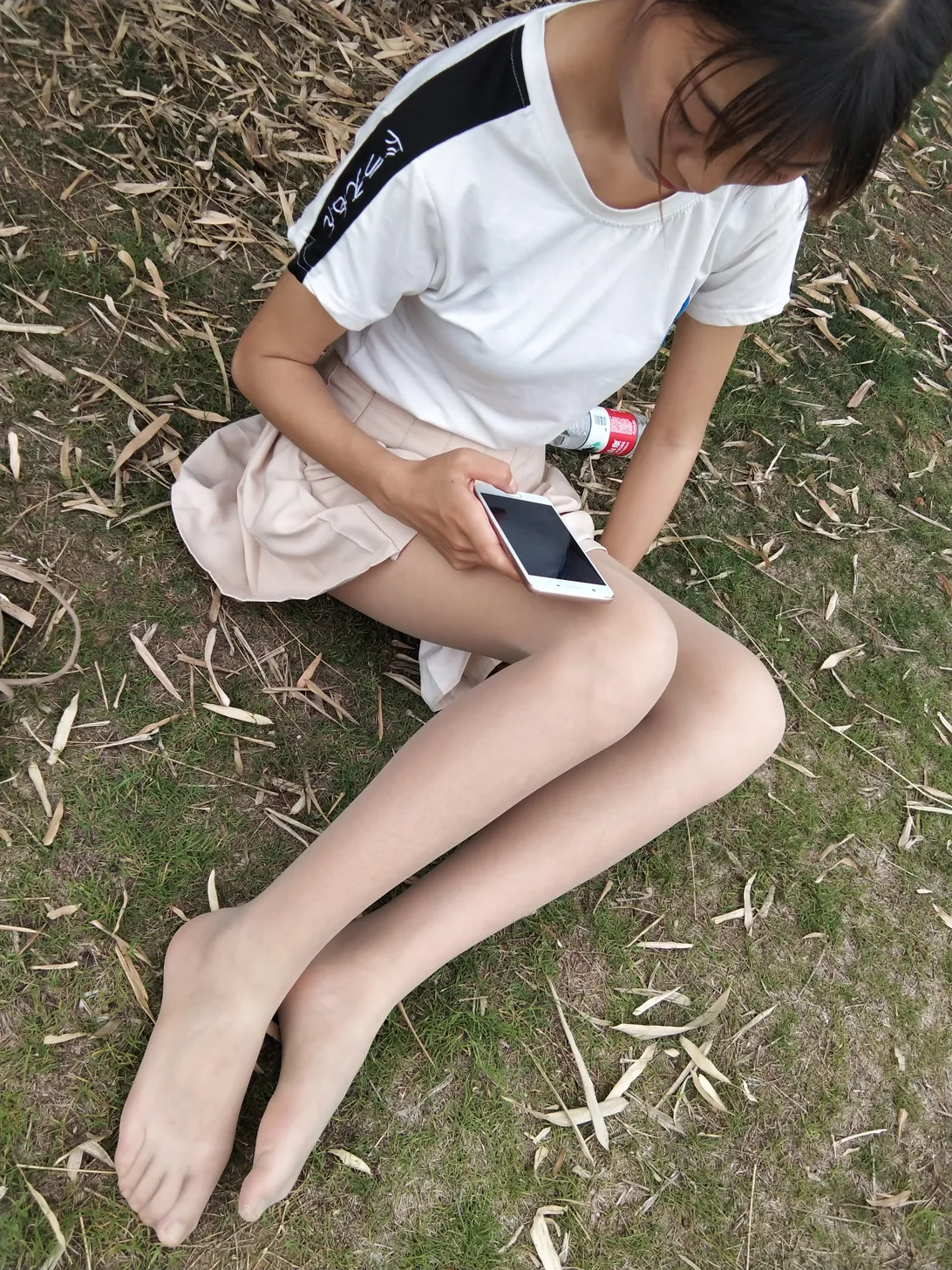 [Mzsock] NO.016 Flesh strap flat shoes street photography#[24P]-2