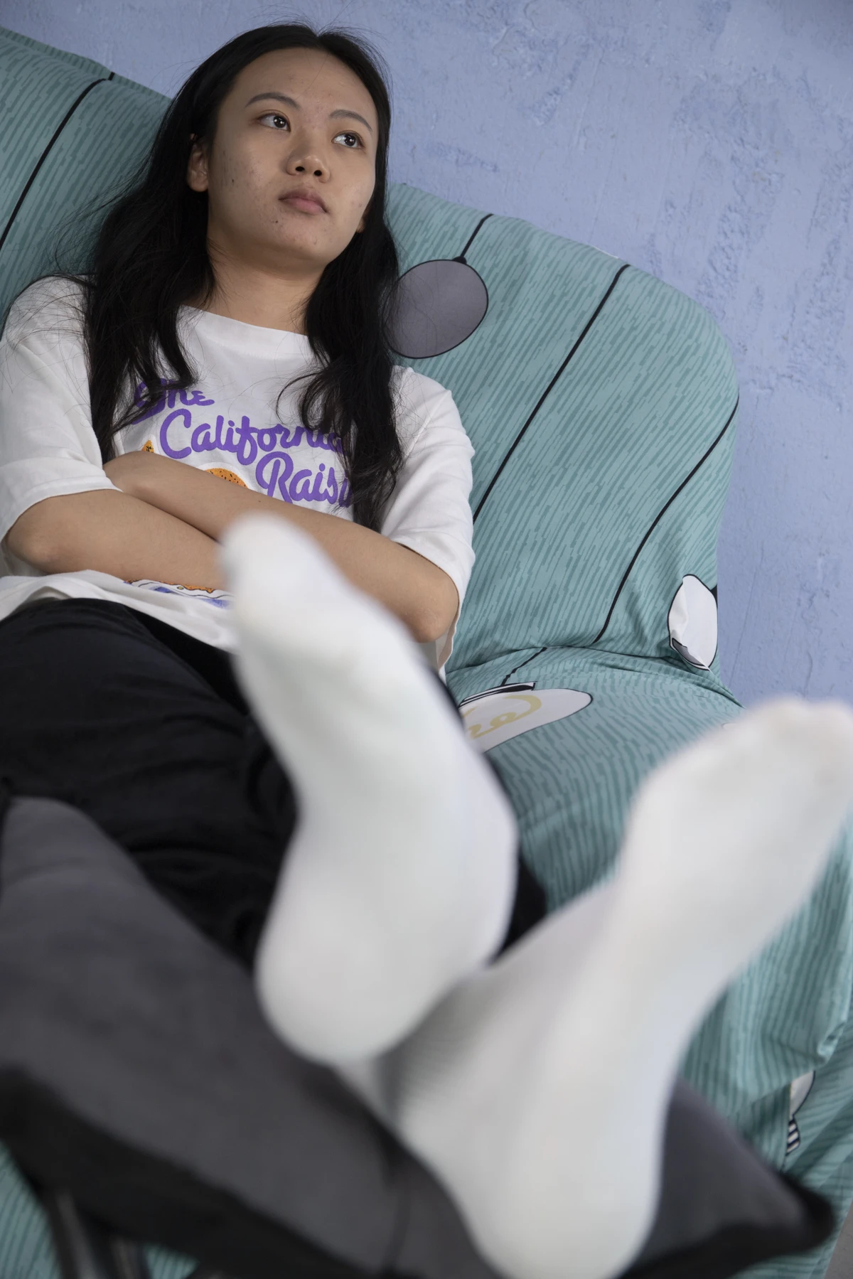 [Mzsock] NO.032 Xiaoyi, a beauty with athlete’s foot, plays with the socks she hasn’t changed for several days, the smell is so strong Southern football skills#[93P]-10