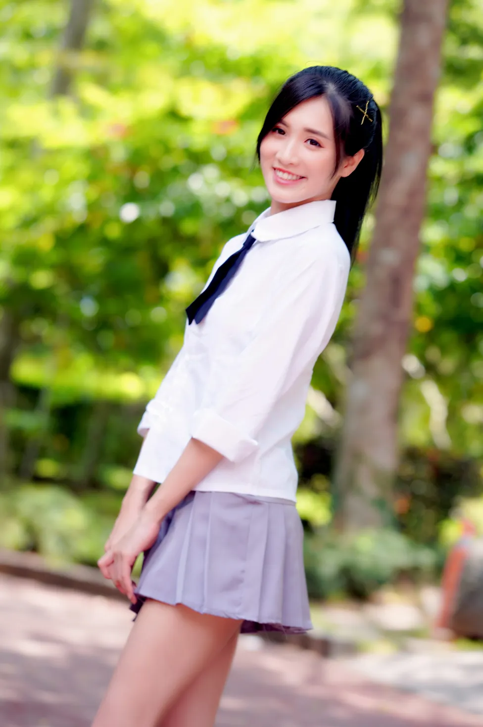 [Mzsock] NO.143 Zhang Jun short skirt black stockings high heels beautiful legs street photography#[23P]-1