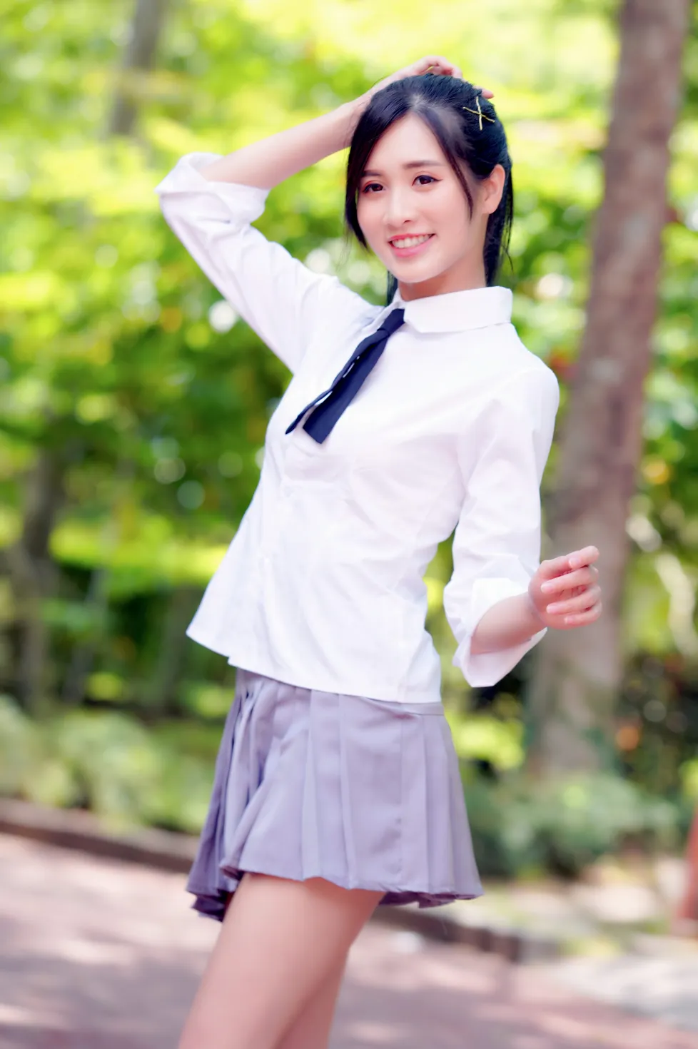 [Mzsock] NO.143 Zhang Jun short skirt black stockings high heels beautiful legs street photography#[23P]-2