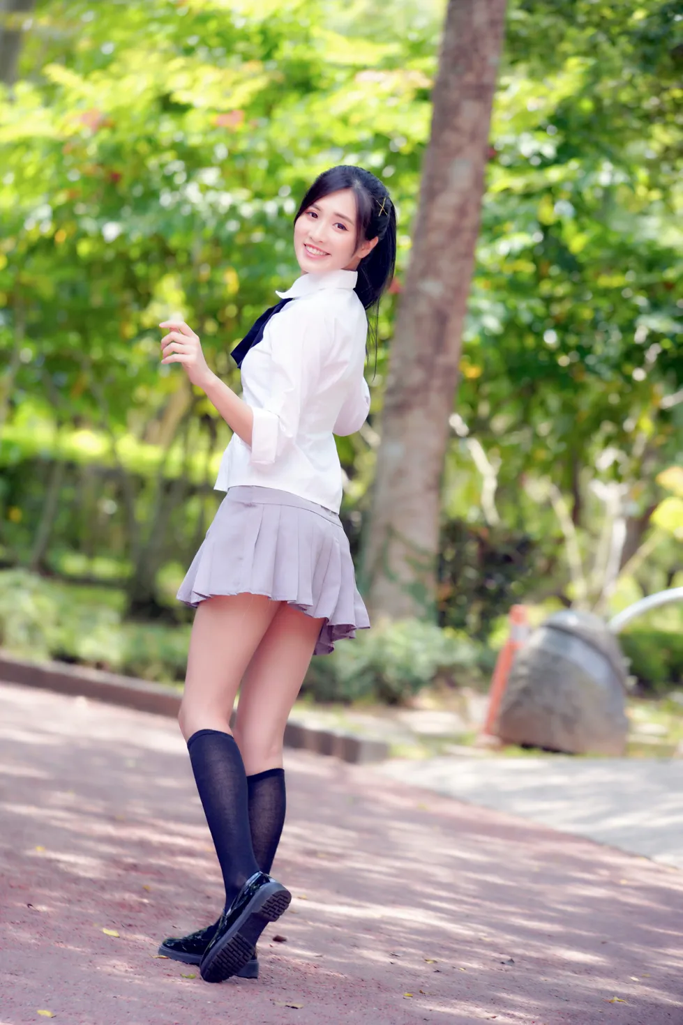 [Mzsock] NO.143 Zhang Jun short skirt black stockings high heels beautiful legs street photography#[23P]-3