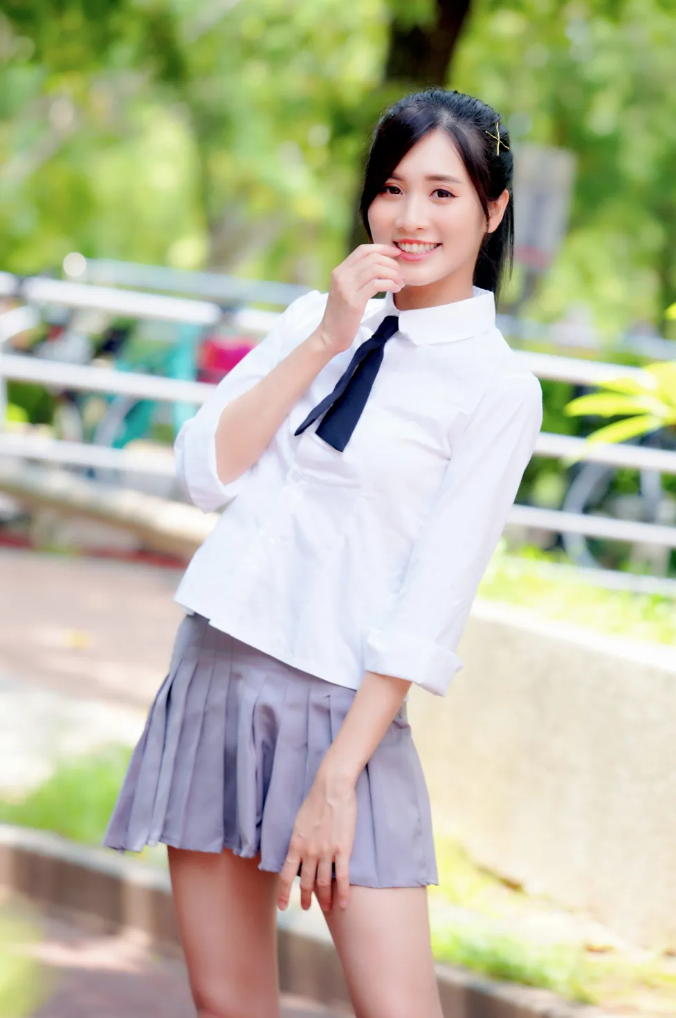 [Mzsock] NO.143 Zhang Jun short skirt black stockings high heels beautiful legs street photography#[23P]-4