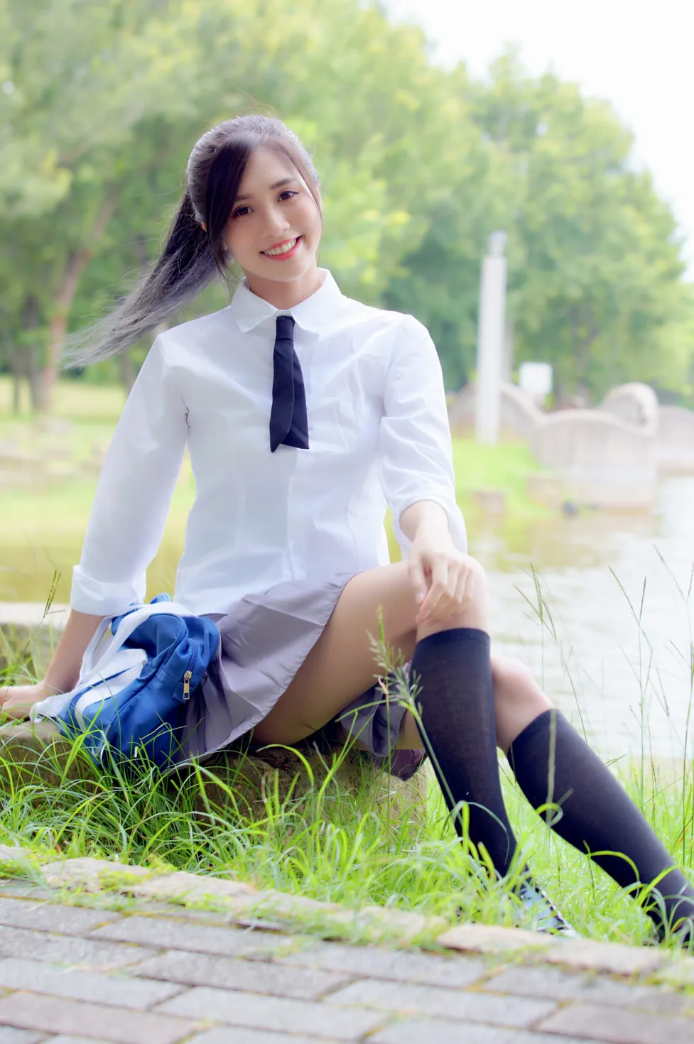 [Mzsock] NO.143 Zhang Jun short skirt black stockings high heels beautiful legs street photography#[23P]-5