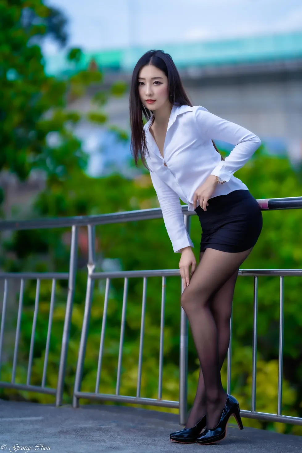 [Mzsock] NO.131 Wu Xiaokui OL black silk high heels beautiful legs street photography#[39P]-1