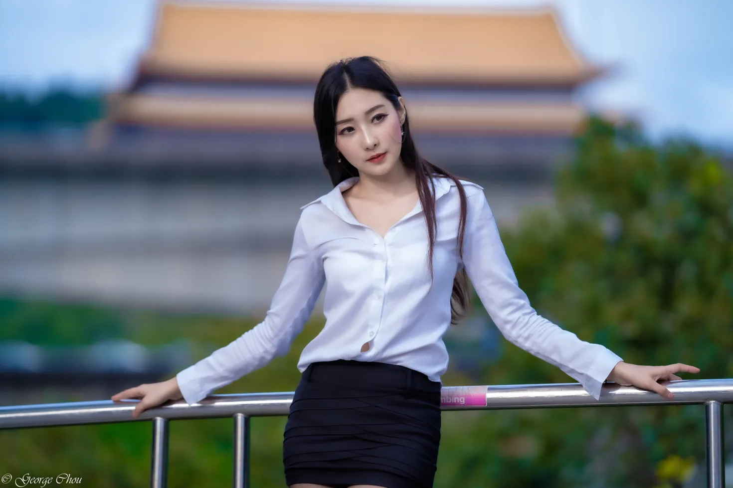 [Mzsock] NO.131 Wu Xiaokui OL black silk high heels beautiful legs street photography#[39P]-2