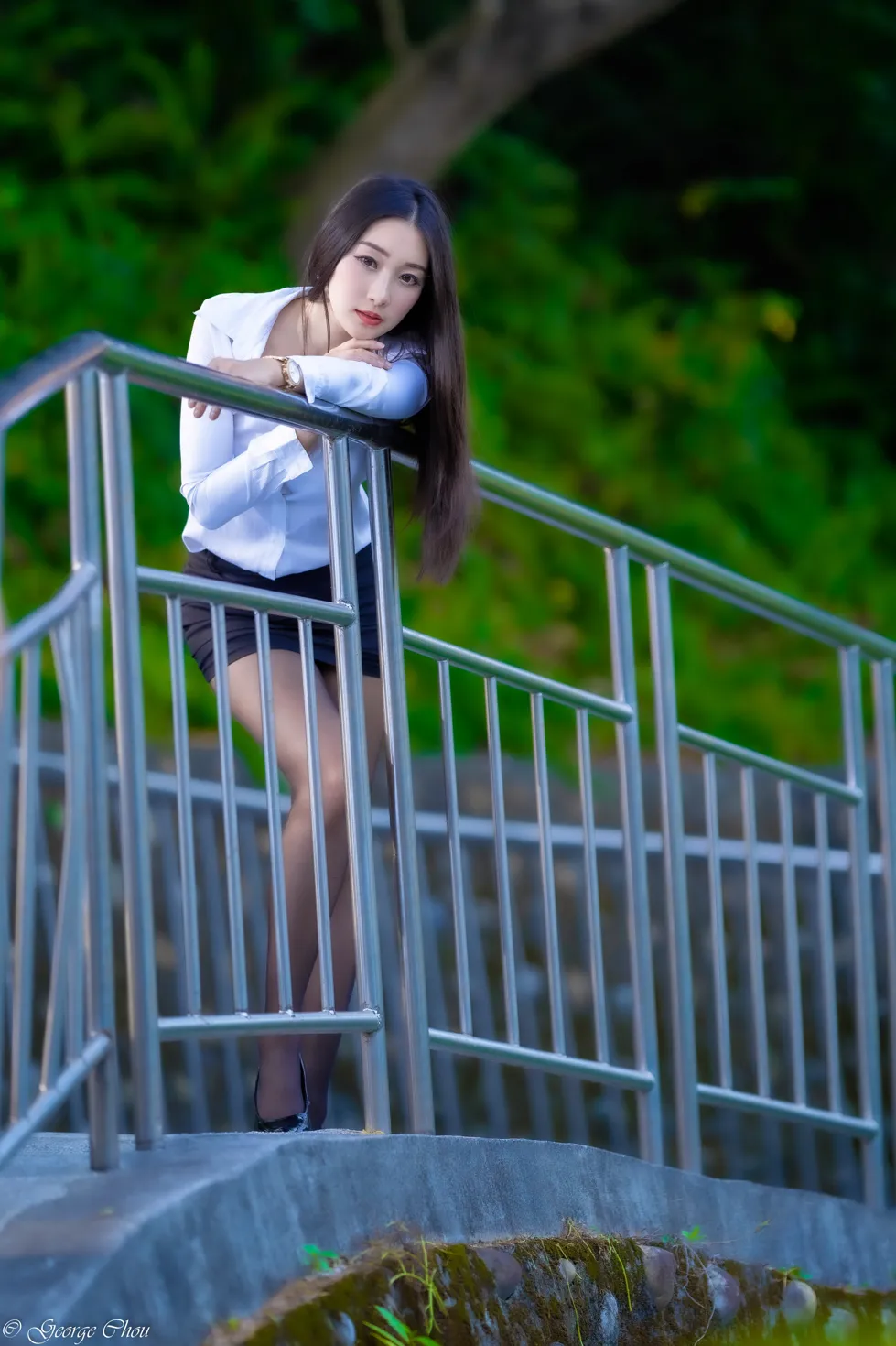 [Mzsock] NO.131 Wu Xiaokui OL black silk high heels beautiful legs street photography#[39P]-7