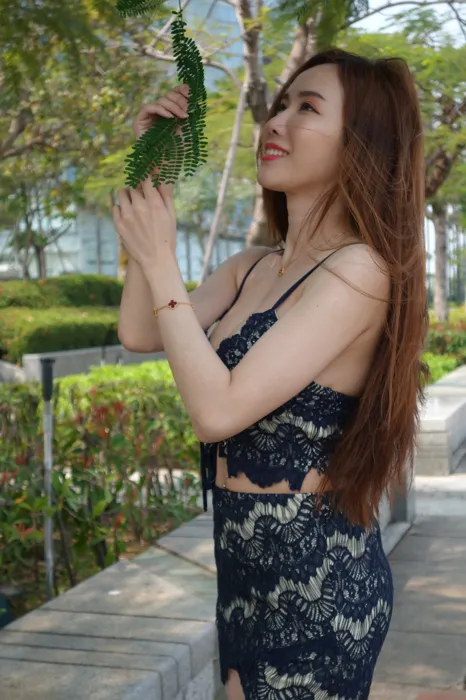 [Mzsock] NO.059 Dora hollow dress, high heels and beautiful legs travel photo street photography#[80P]-3