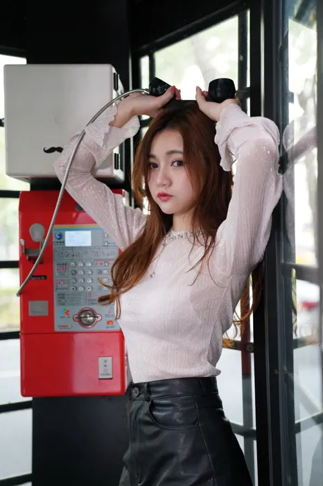 [Mzsock] NO.077 Su Xiaoli, leather short skirt, high heels and beautiful legs, outdoor shot street photography#[106P]-3