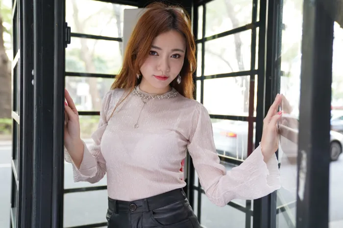 [Mzsock] NO.077 Su Xiaoli, leather short skirt, high heels and beautiful legs, outdoor shot street photography#[106P]-7