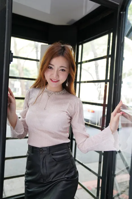 [Mzsock] NO.077 Su Xiaoli, leather short skirt, high heels and beautiful legs, outdoor shot street photography#[106P]-8
