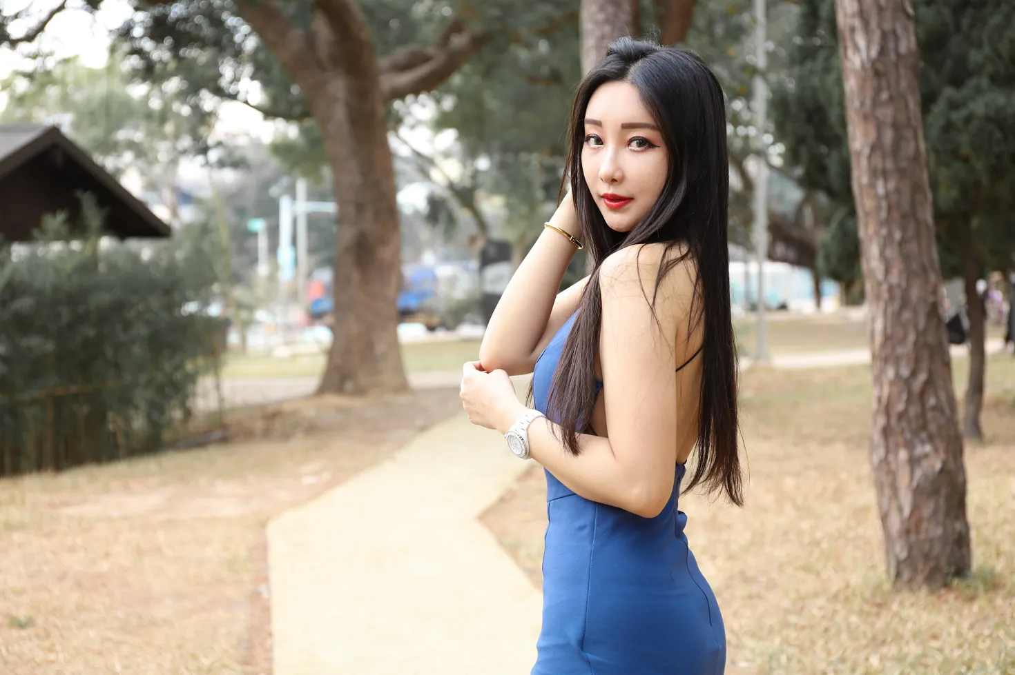 [Mzsock] NO.165 Wu Caijie’s suspender dress and short skirt with high legs and beautiful legs street photography#[50P]-8