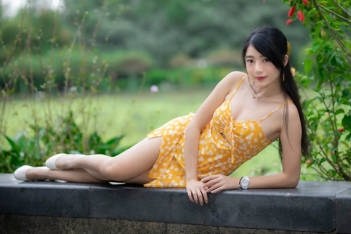 [Mzsock] NO.170 Xiangqin suspender dress with high heels and beautiful legs street photography#[48P]-1