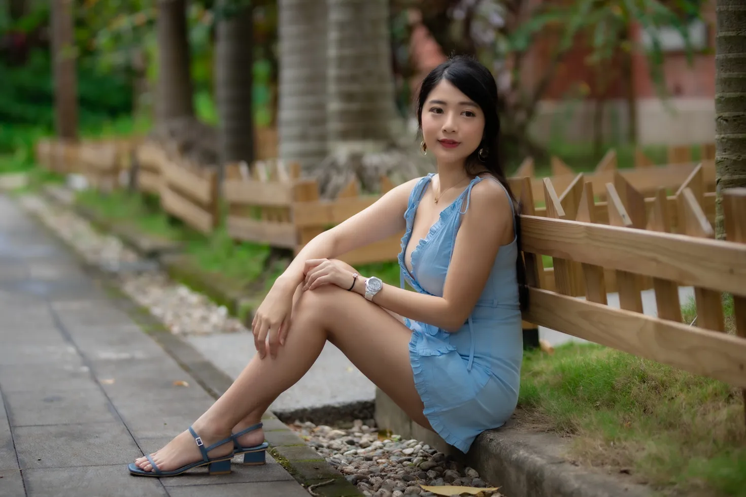 [Mzsock] NO.170 Xiangqin suspender dress with high heels and beautiful legs street photography#[48P]-6