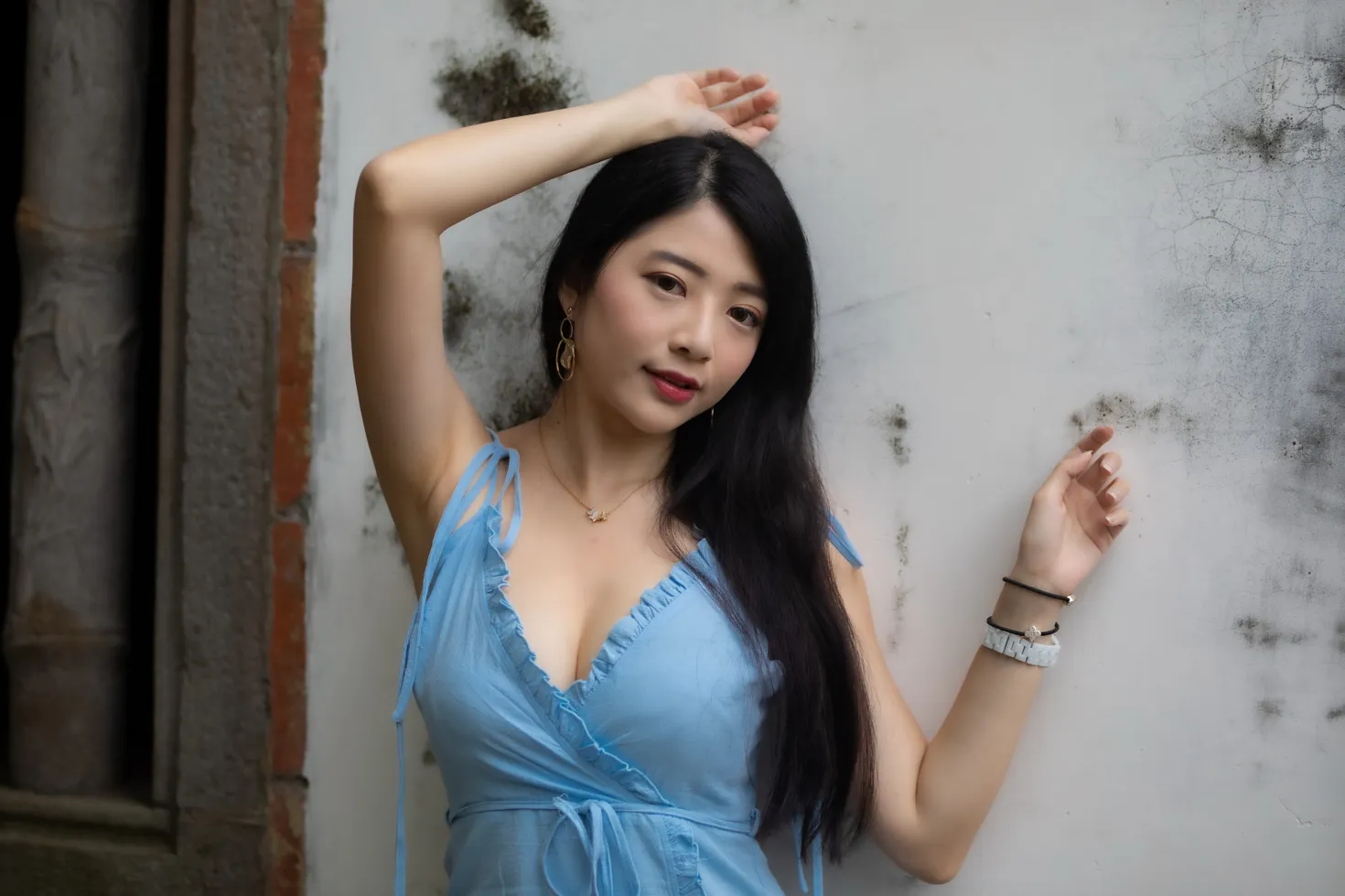 [Mzsock] NO.170 Xiangqin suspender dress with high heels and beautiful legs street photography#[48P]-9