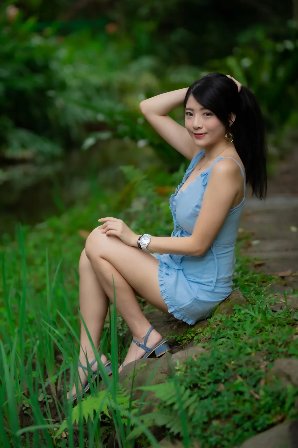 [Mzsock] NO.170 Xiangqin suspender dress with high heels and beautiful legs street photography#[48P]-4
