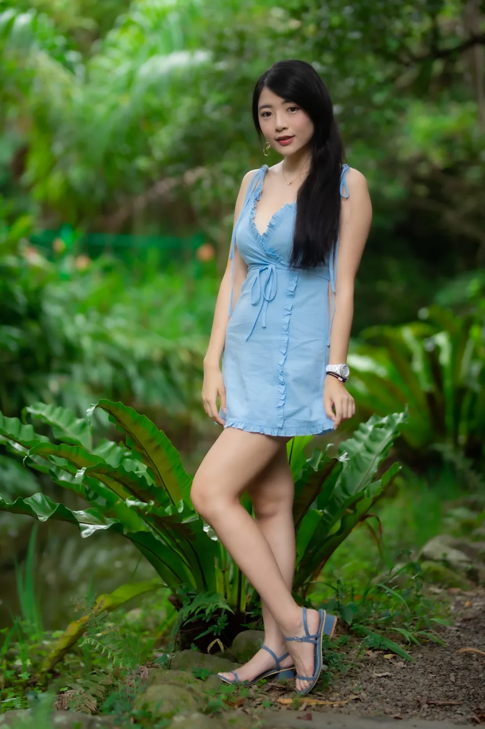[Mzsock] NO.170 Xiangqin suspender dress with high heels and beautiful legs street photography#[48P]-8