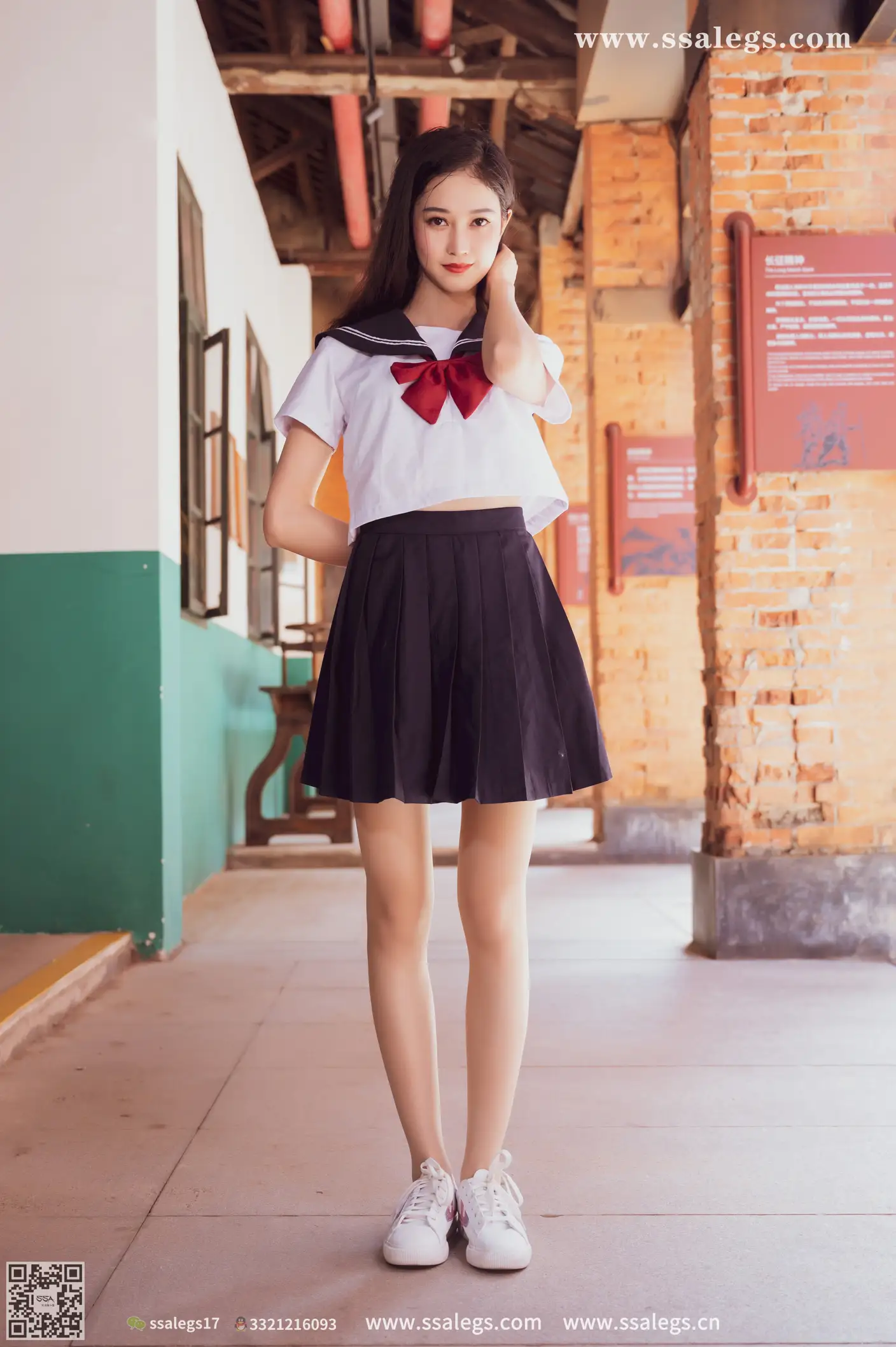 [Mzsock] NO.422 Manman white jk uniform flesh photo (Part 2) silk club#[124P]-1